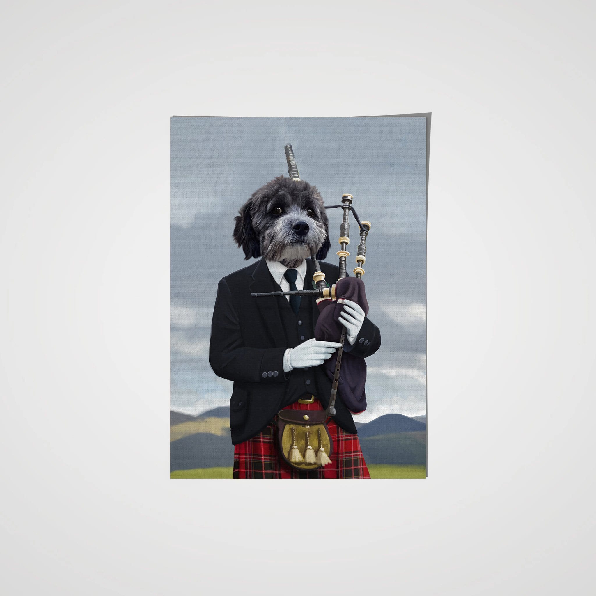 The Bagpiper - Custom Pet Poster