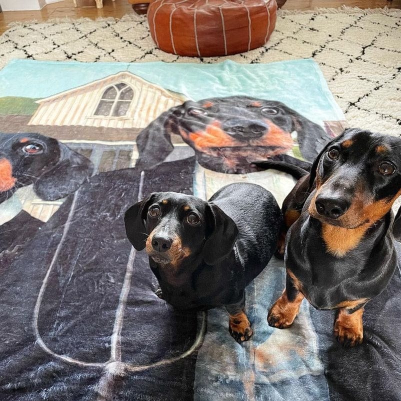 The American Gothic - Custom Pet Blanket