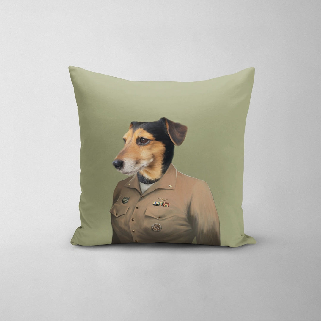 The Female Naval Officer - Custom Throw Pillow