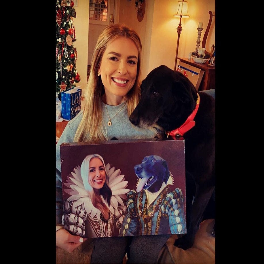 The Queen and Sapphire Queen - Custom Pet Canvas