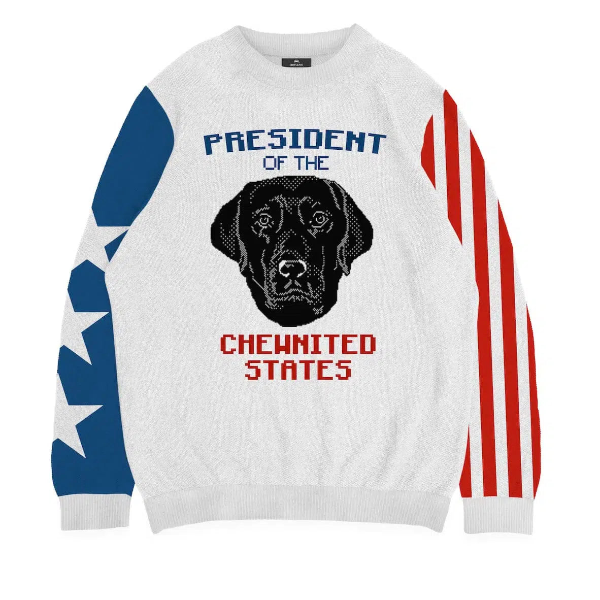 Royal and Paws - Knitwear Limited Edition! 4th of July President Knitted Sweater 2XS / White