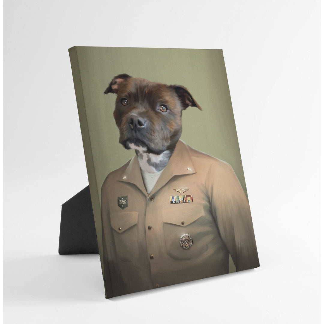 The Male Naval Officer - Custom Standing Canvas
