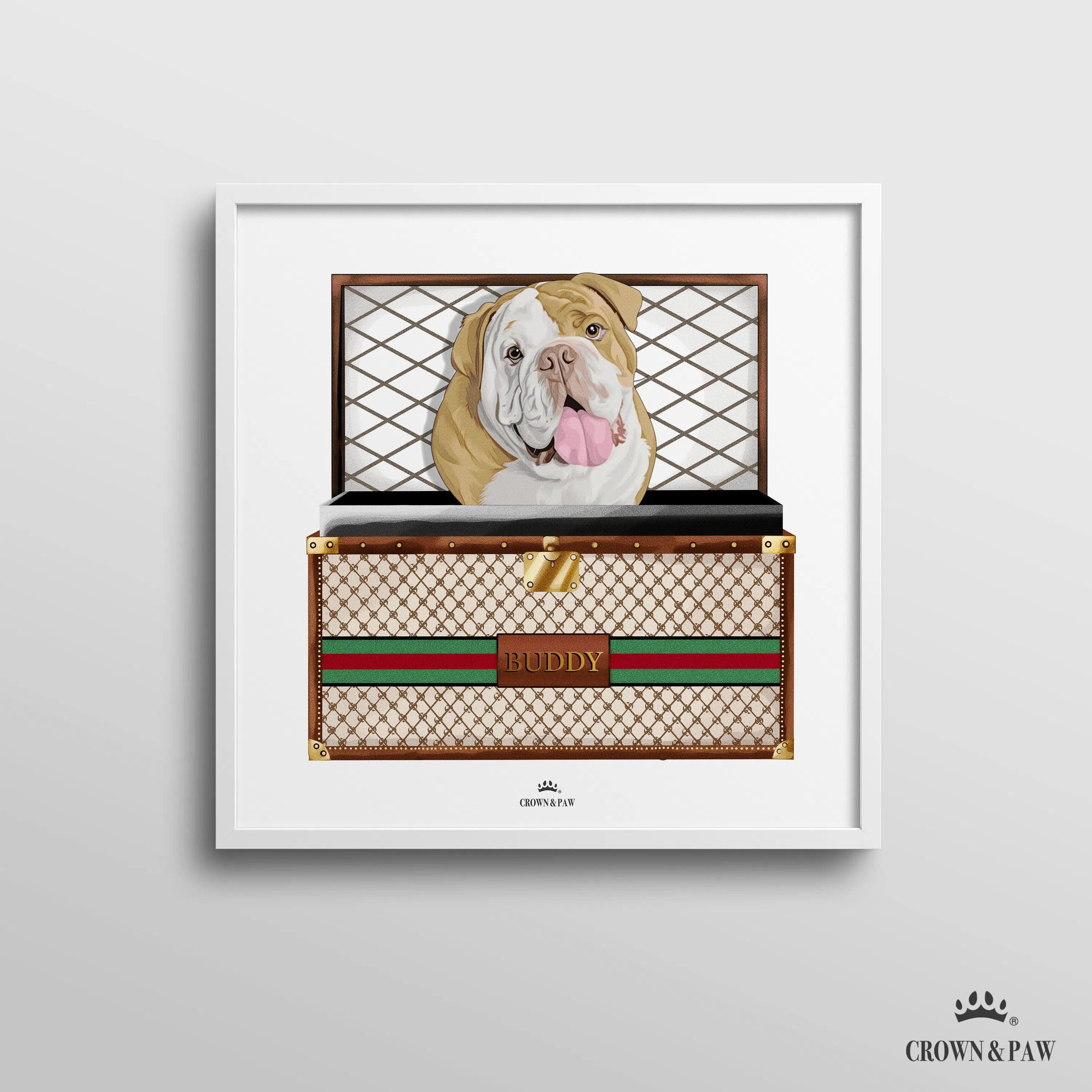 Boujee Luxury Trunk Pet Portrait