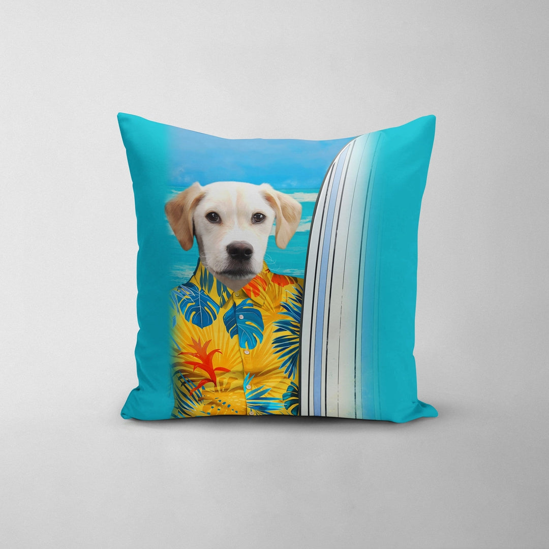 The Surfer - Custom Throw Pillow