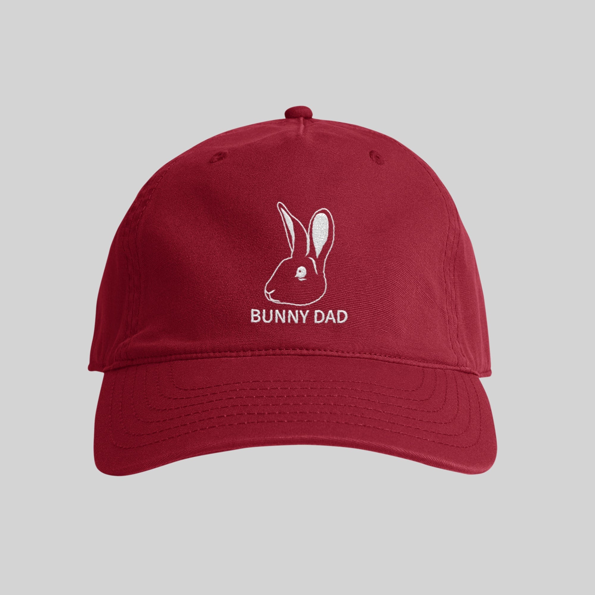 Royal and Paws - Hat Custom Pet Face Classic Dad Cap Cranberry / Full Color