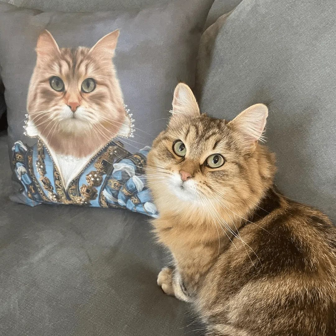 The Sapphire Queen - Custom Throw Pillow