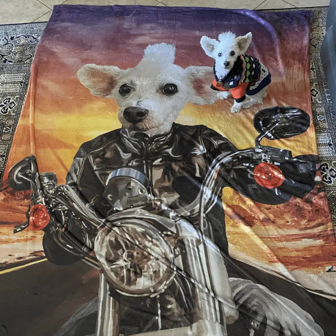 The Biker - Custom Pet Blanket