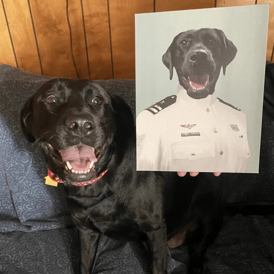 The Female Coast Guard - Custom Pet Canvas