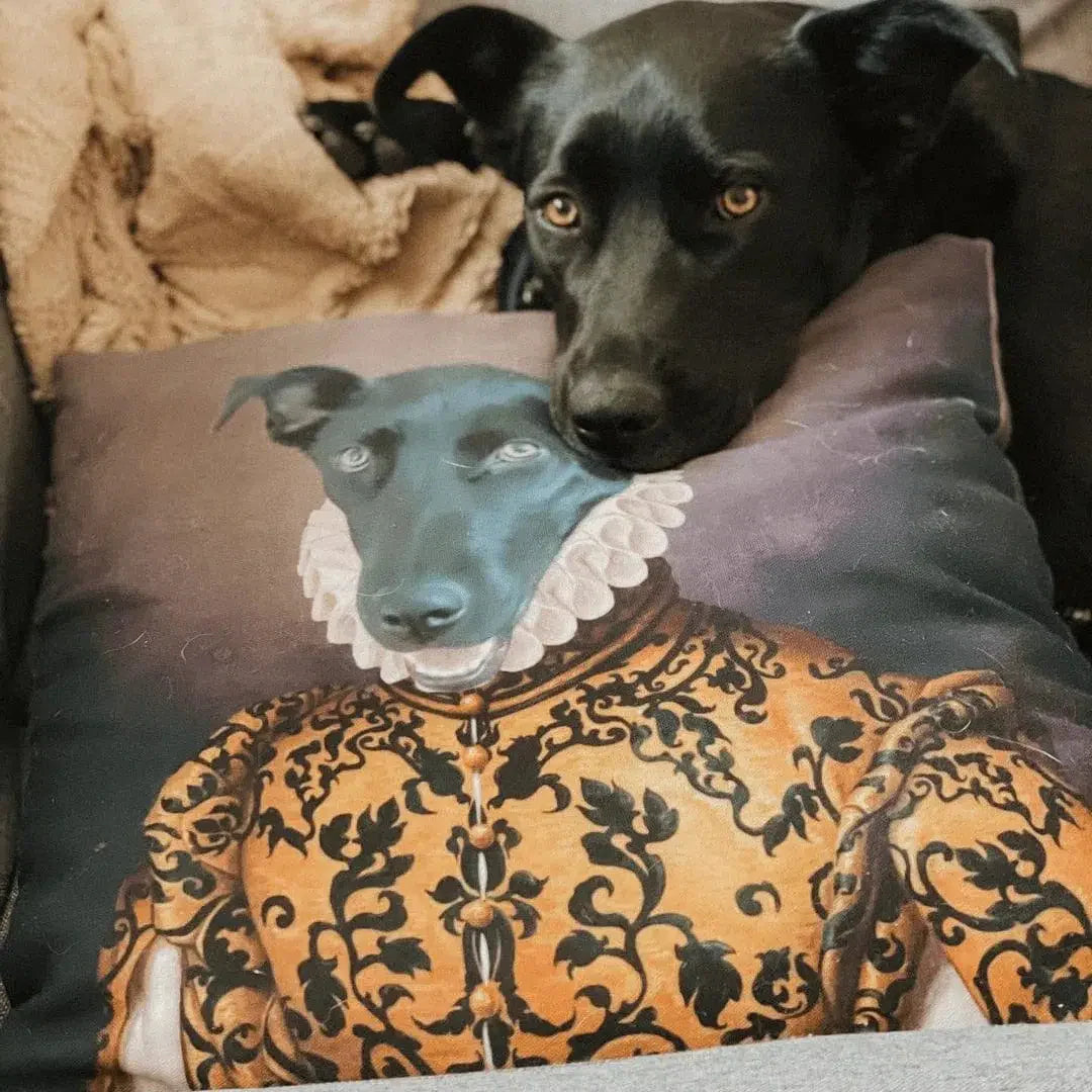 The Golden Queen - Custom Throw Pillow