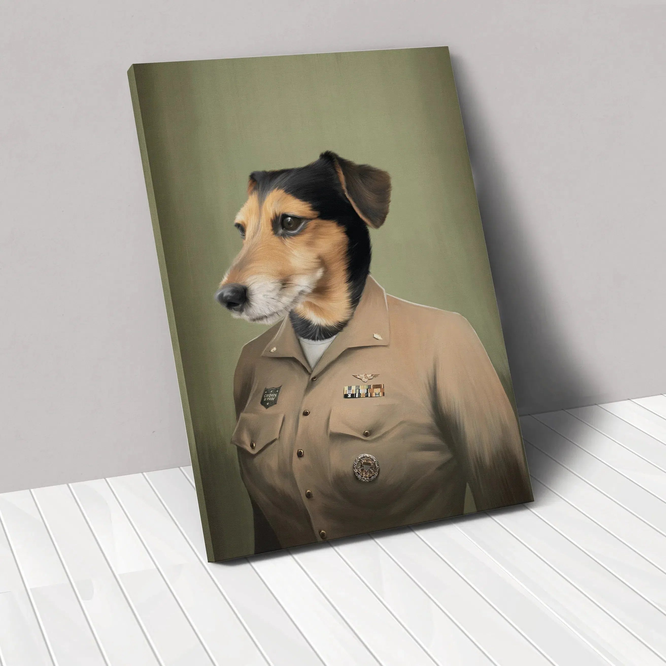 The Female Naval Officer - Custom Pet Canvas