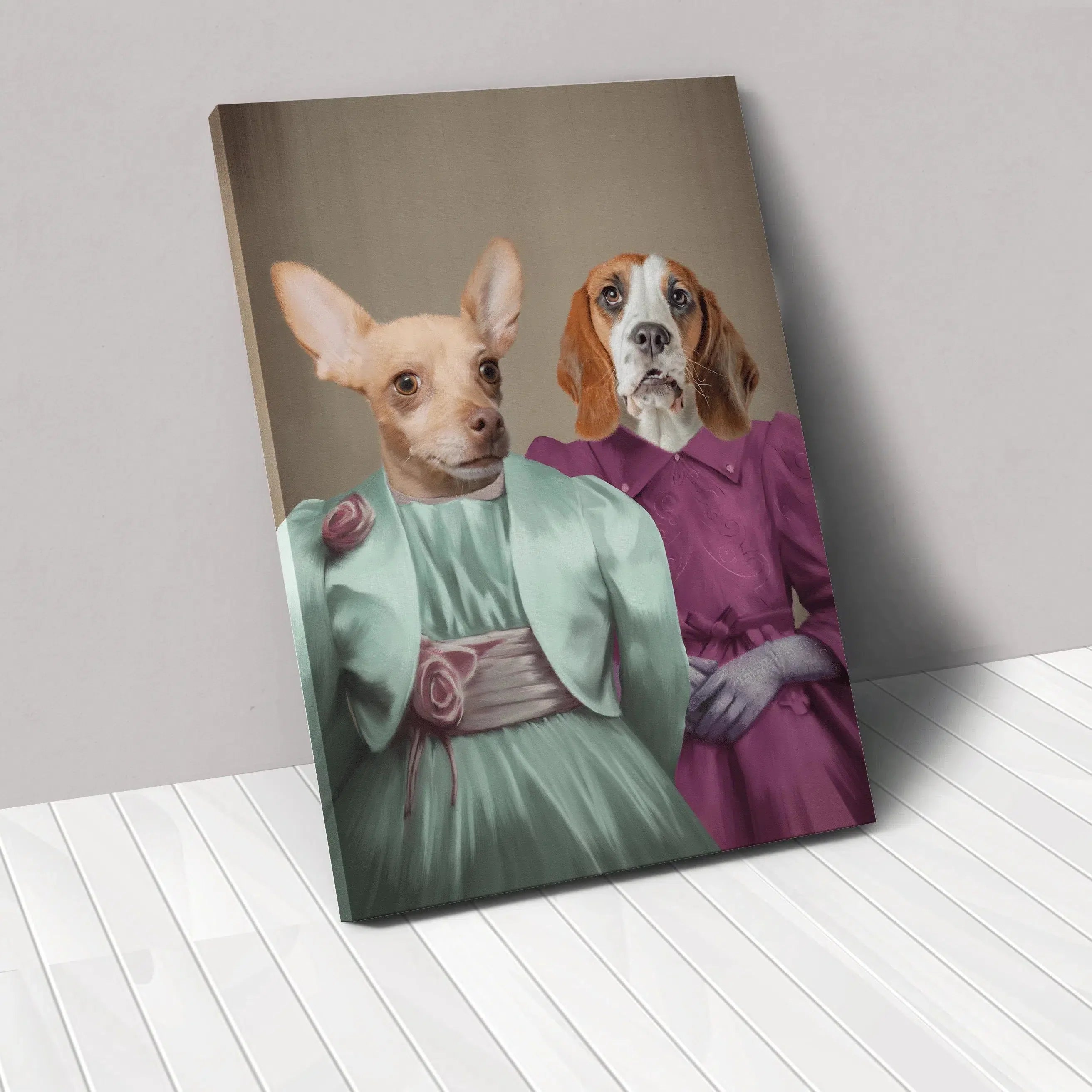 The Sisters - Custom Pet Canvas