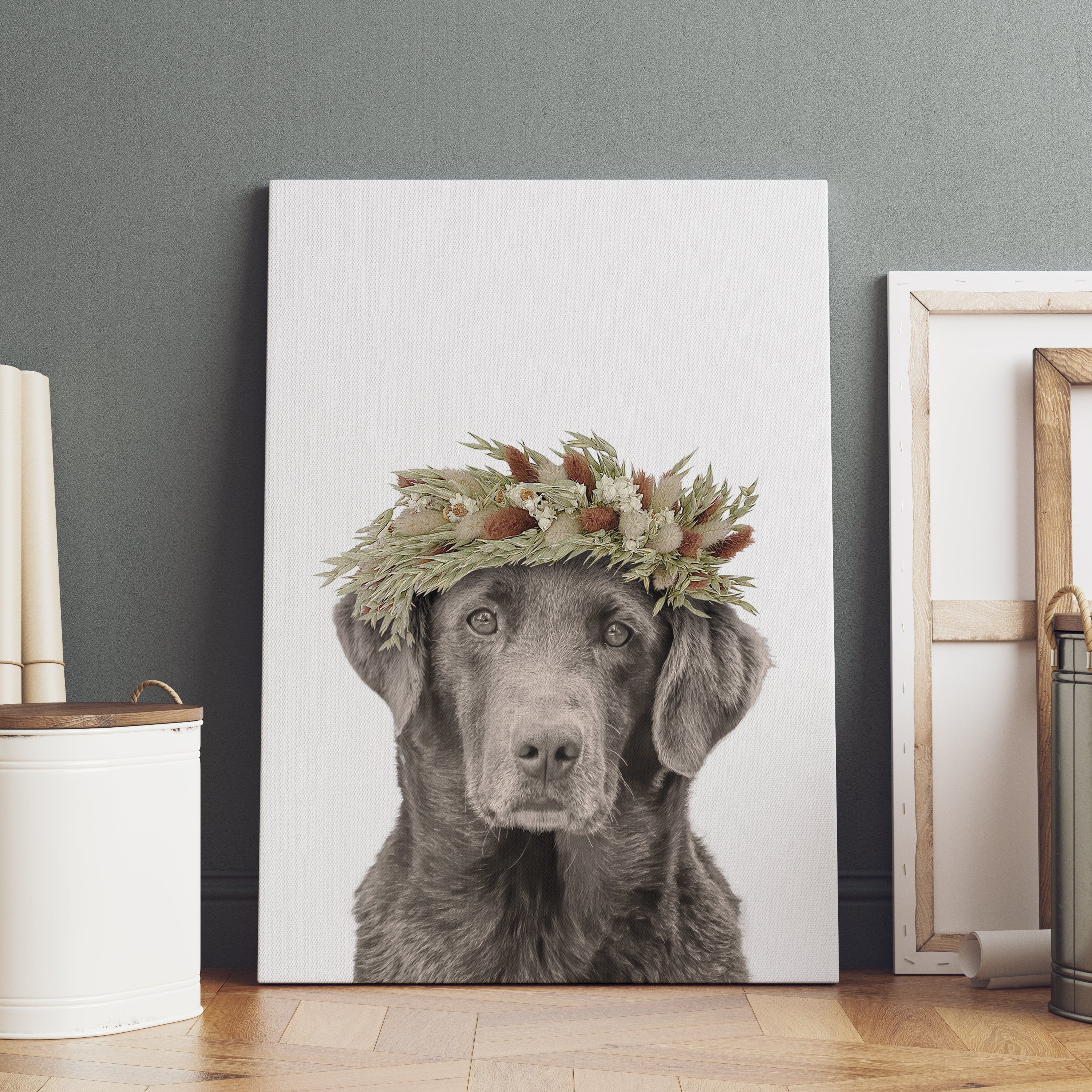 Foliage Pet Portrait - Custom Canvas