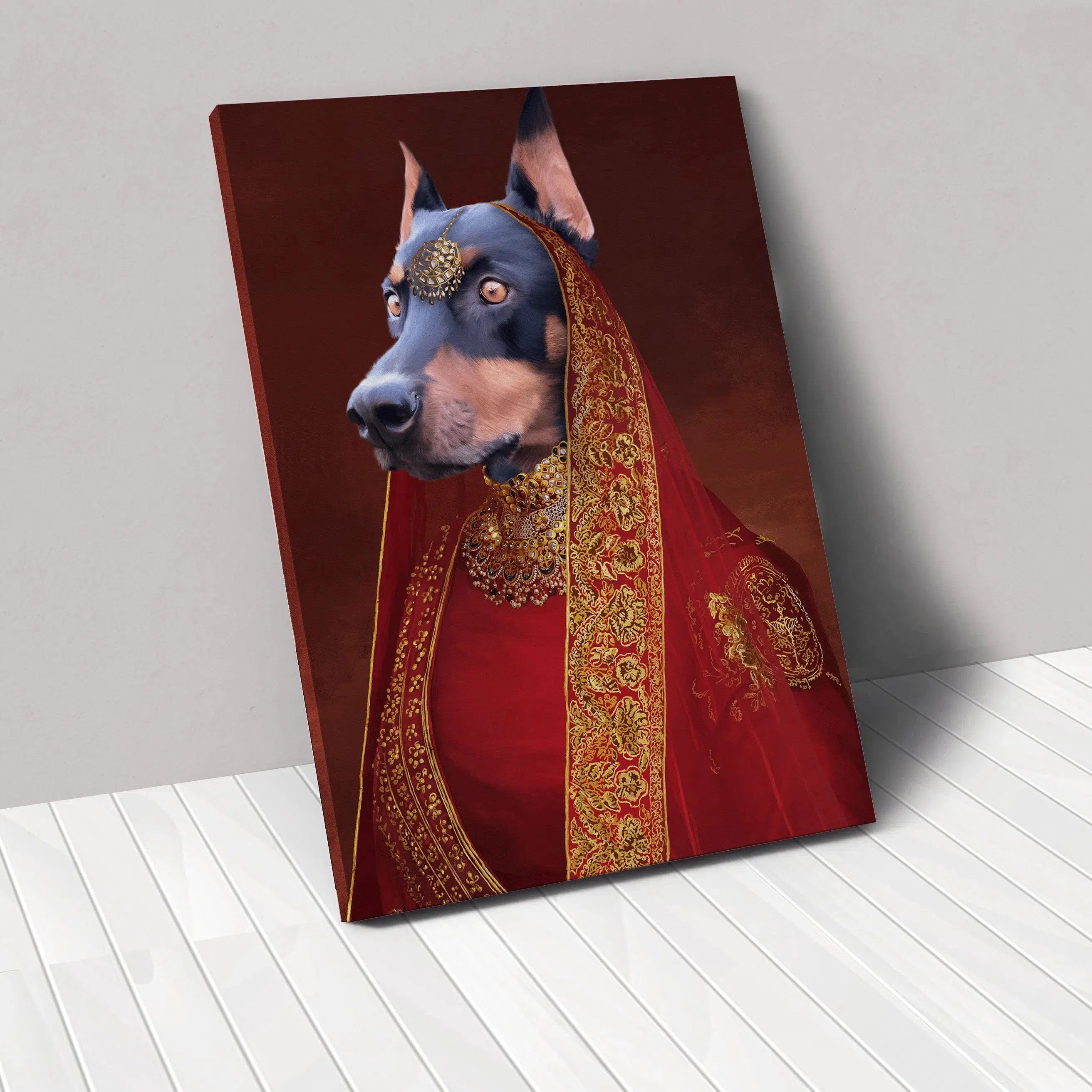 The Indian Rani - Custom Pet Canvas