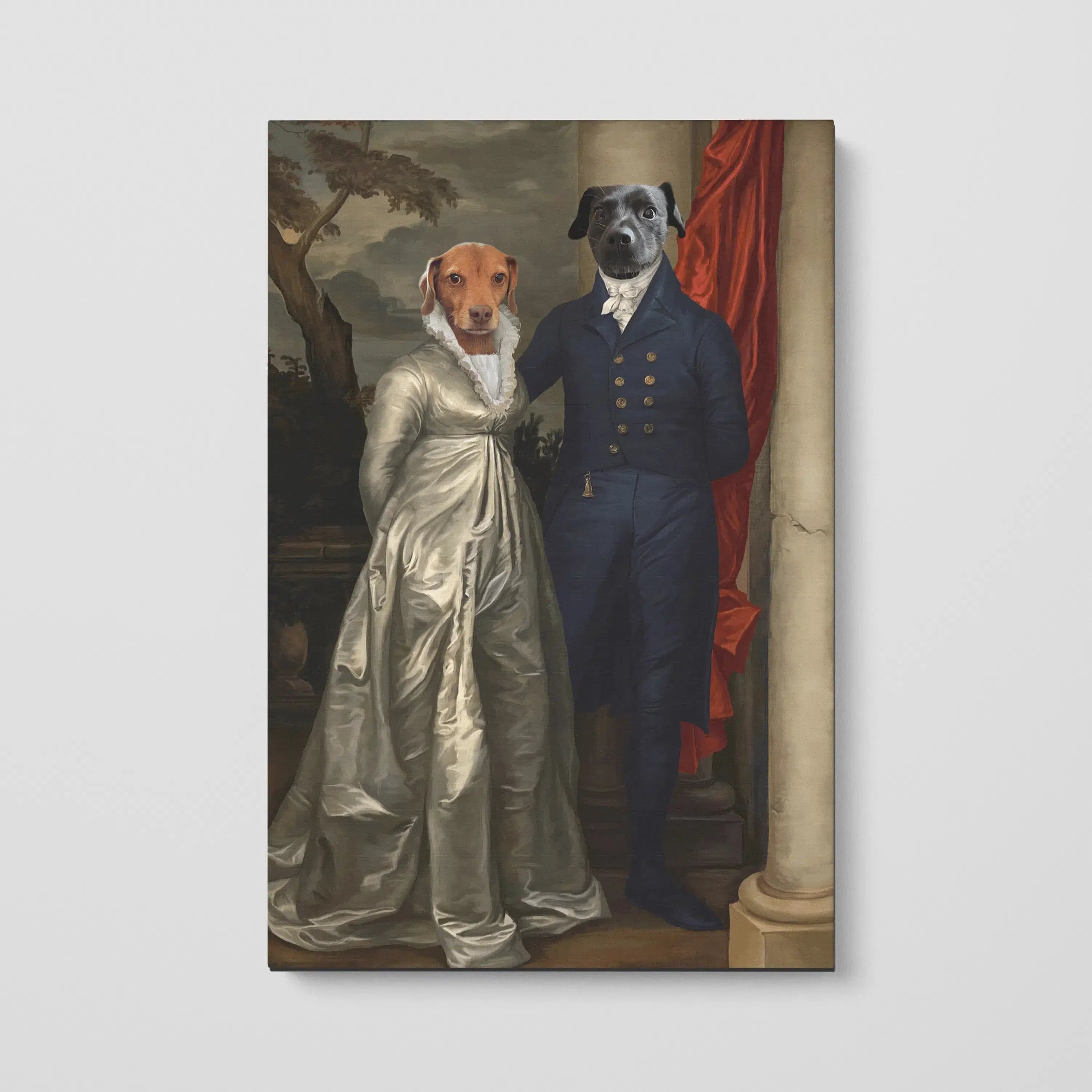 The Dinner Date - Custom Pet Canvas