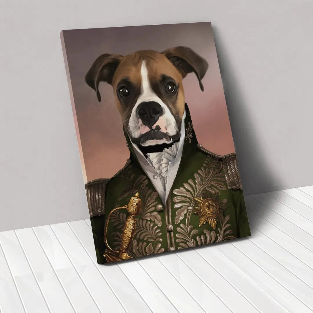 The Green General - Custom Pet Canvas