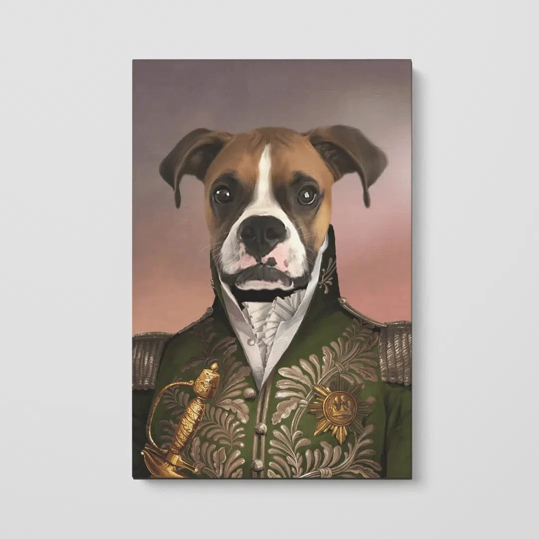 The Green General - Custom Pet Canvas