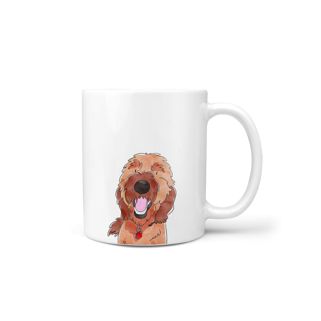 Royal and Paws - Mug Custom Watercolor Pet Portrait Mug - One Pet 11oz / Without Name