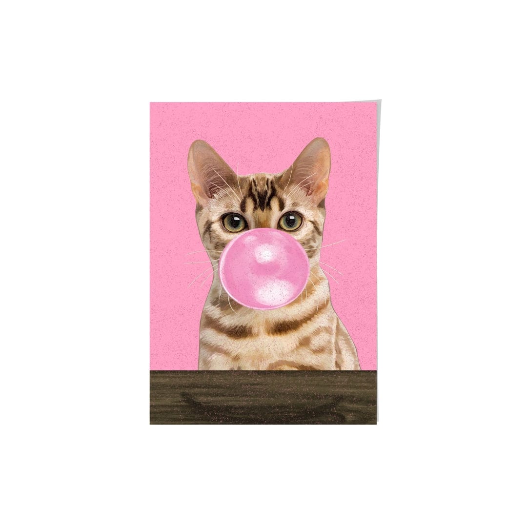 Royal and Paws - Framed Poster Custom Pet with Bubblegum Portrait - Framed Poster