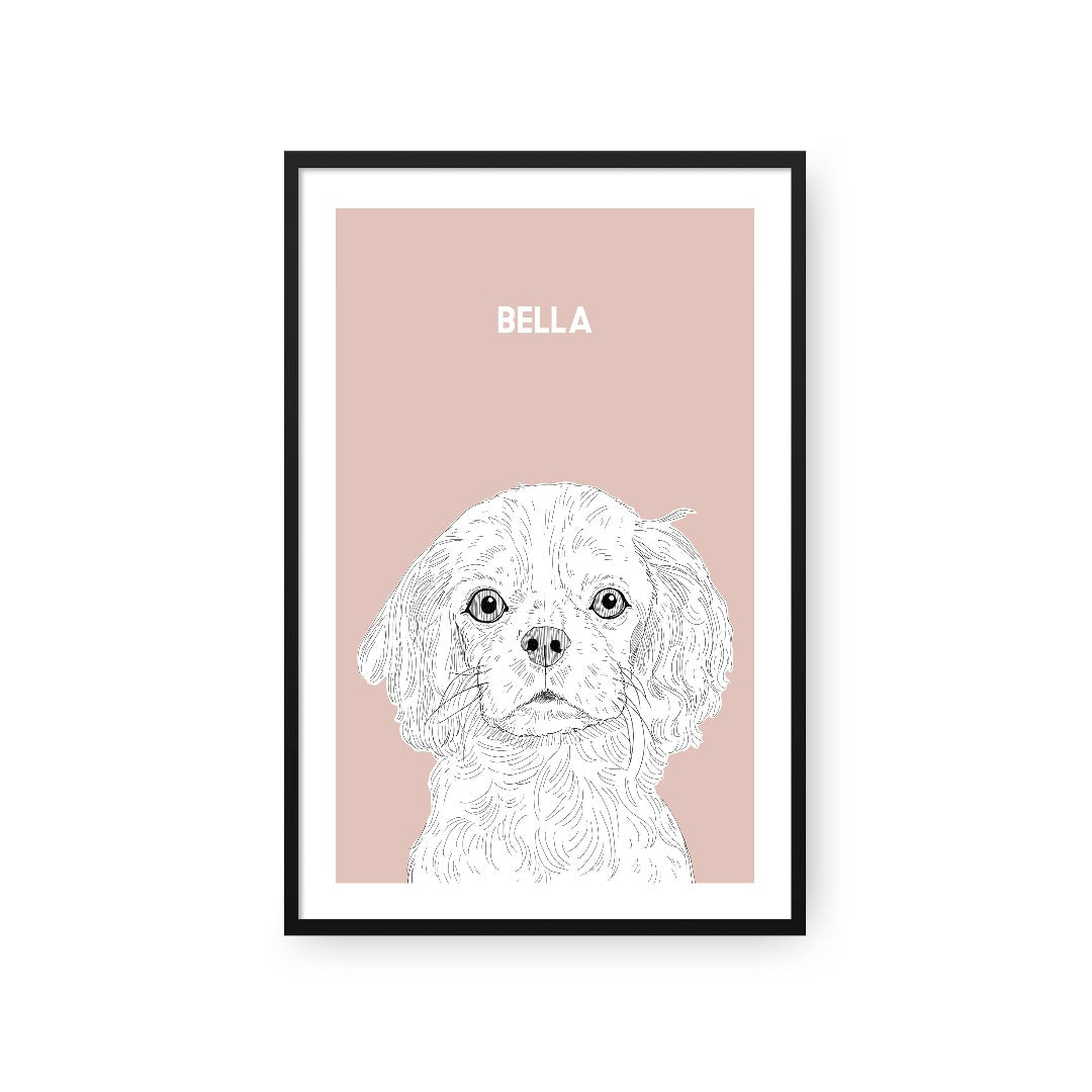 Illustrated Pet Portrait - One Pet
