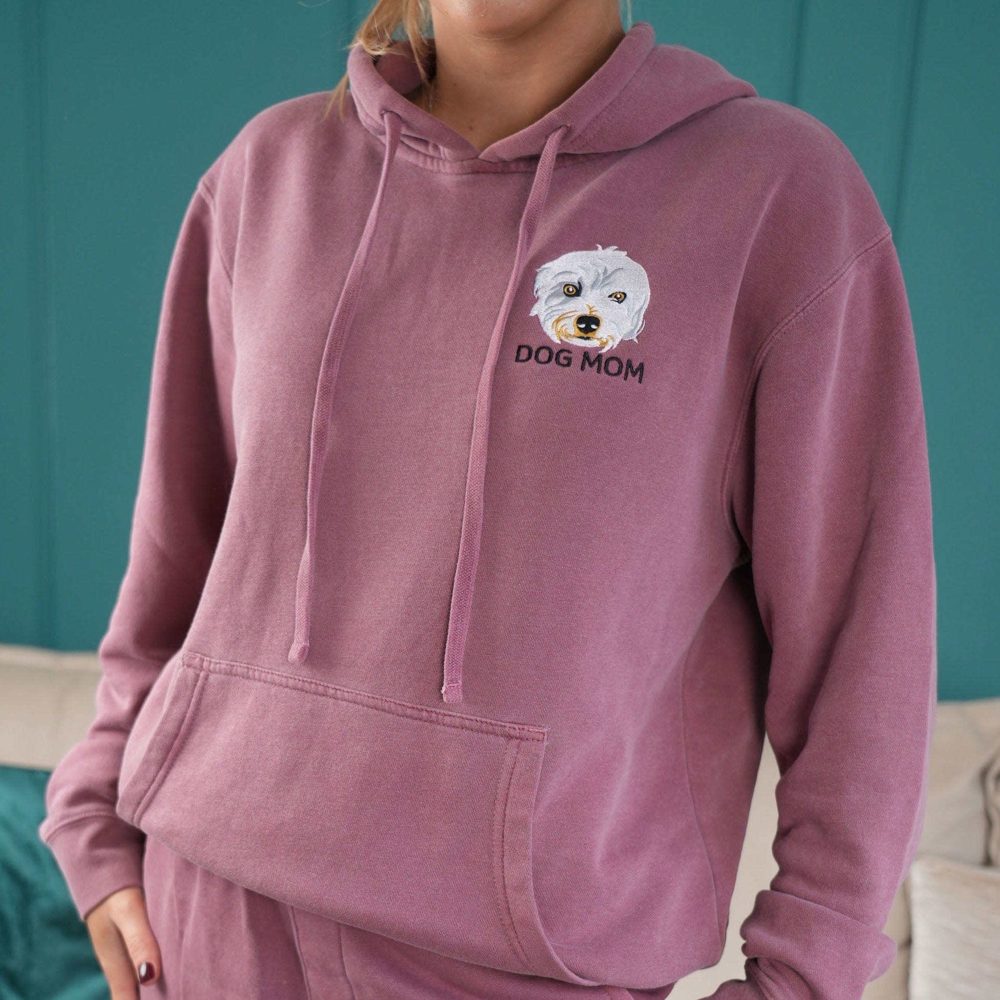 Royal and Paws - Loungewear Set Custom Loungewear Set - Hoodie and Sweat Pants S / Maroon / Full Color