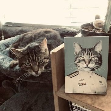 The Male Coast Guard - Custom Pet Canvas