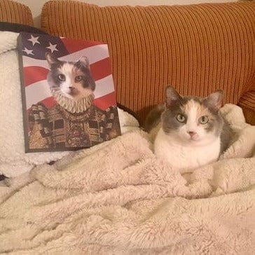 The Dame - USA Flag Edition - Custom Pet Canvas