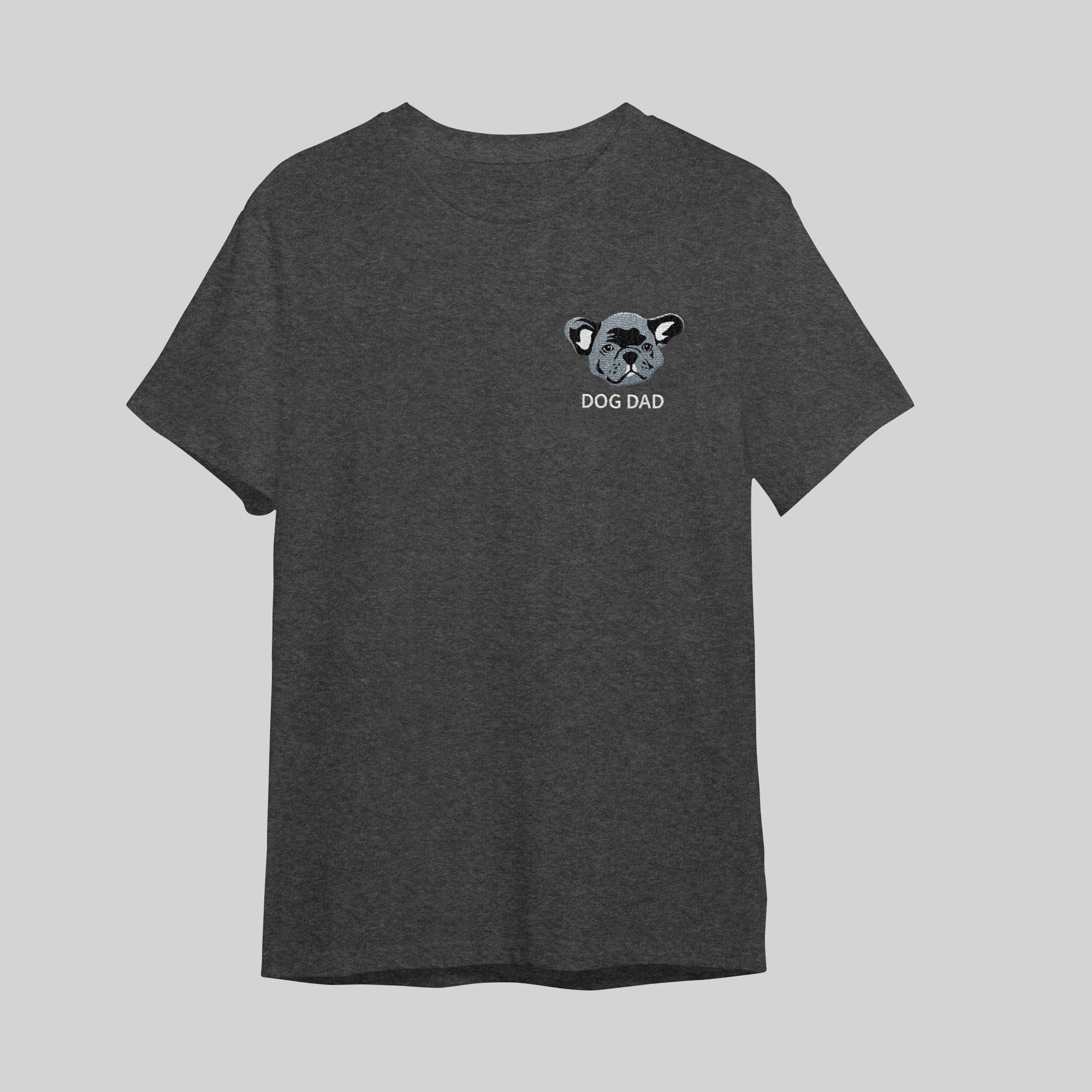 Royal and Paws - T-Shirt Custom Embroidered Pet Face T-Shirt S / Dark Heather / Full Color