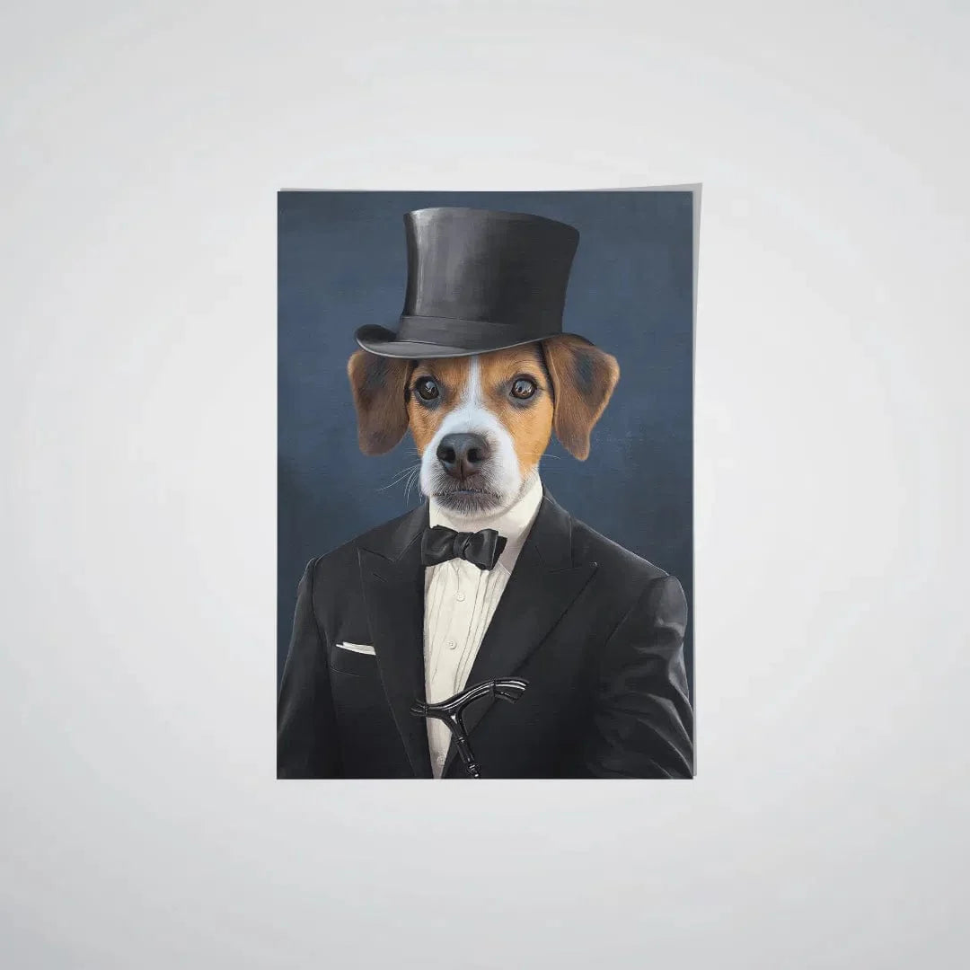 Royal and Paws - Poster The Gentleman - Custom Pet Poster 8.3" x 11.7" / Unframed
