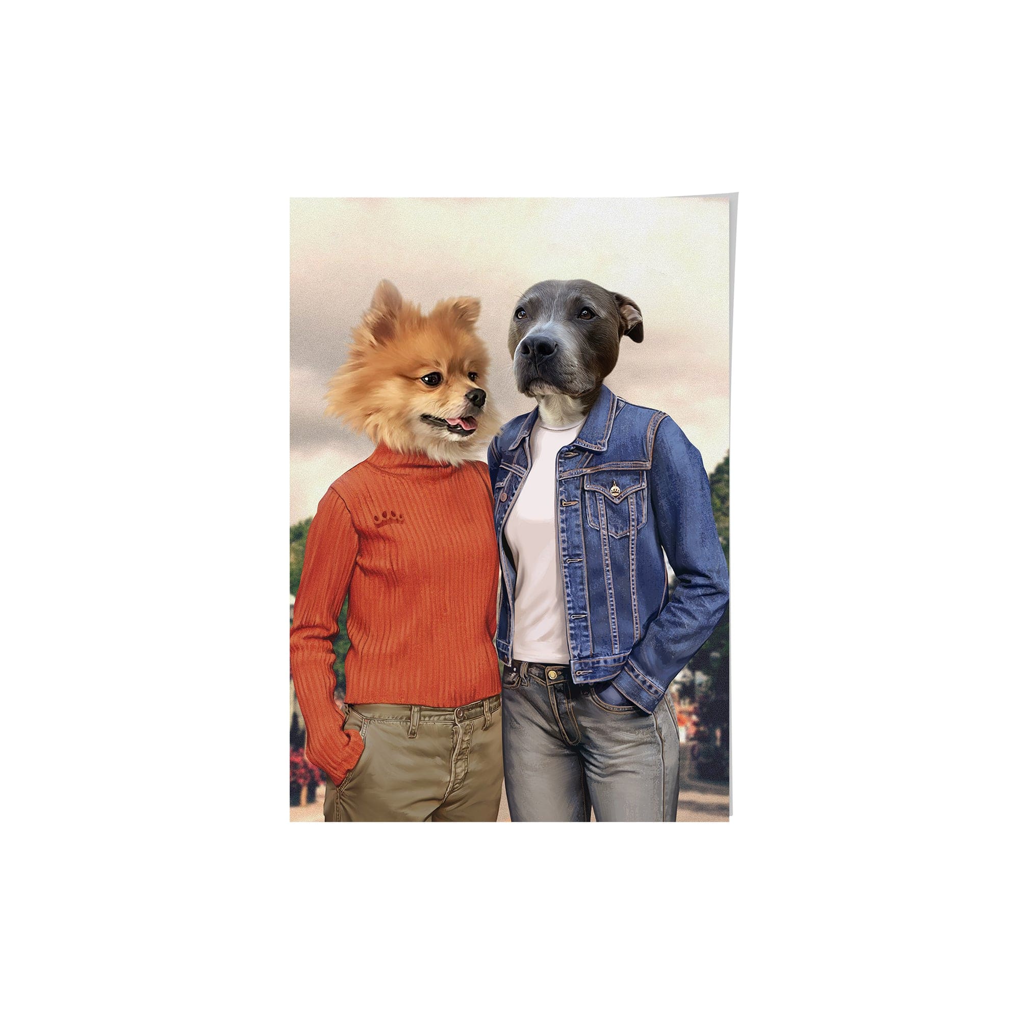 Royal and Paws - Poster Gilpaw Girls - Custom Pet Poster 8.3" x 11.7" / Casual