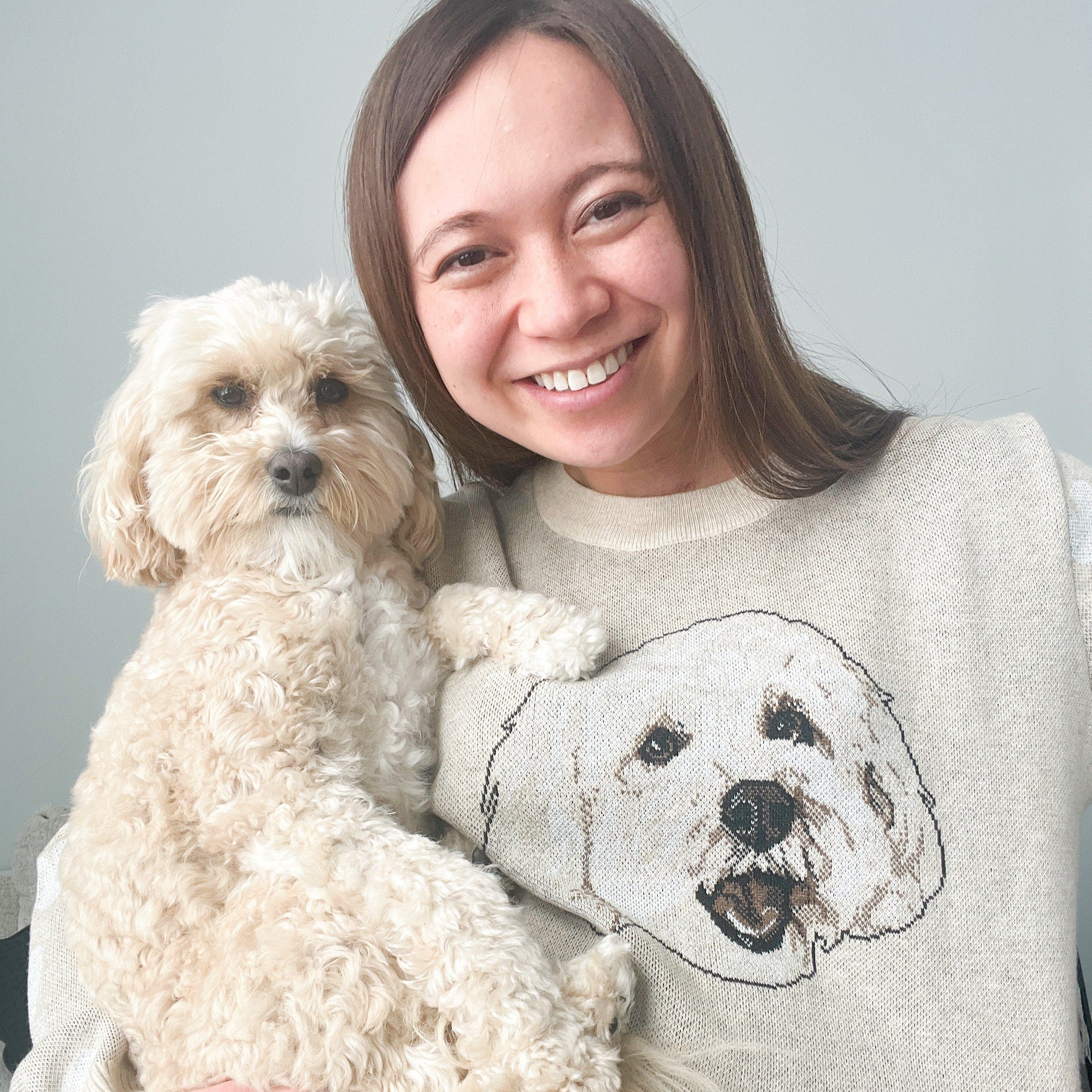 Custom Knitted Pet Face Sweater