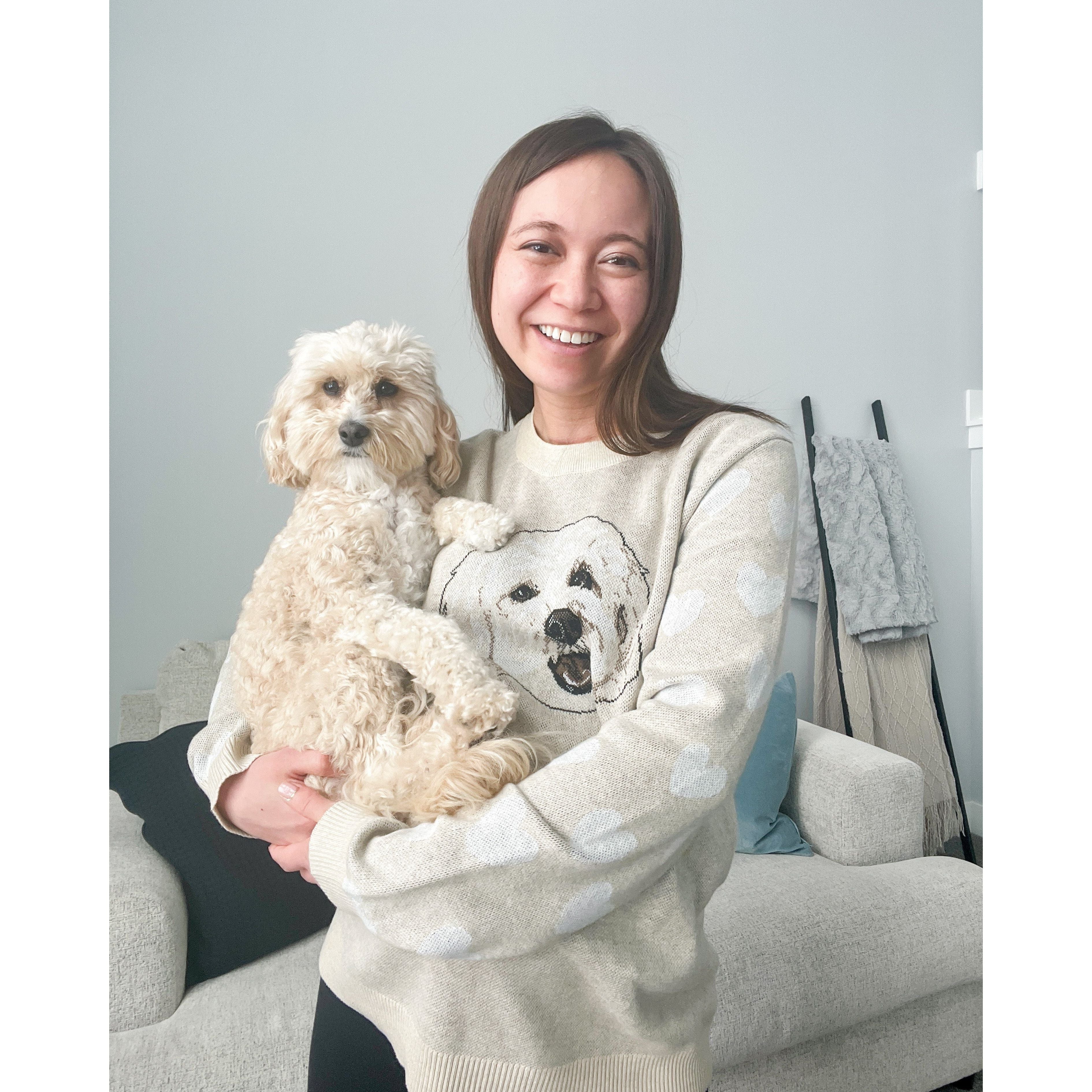 Custom Knitted Pet Face Sweater