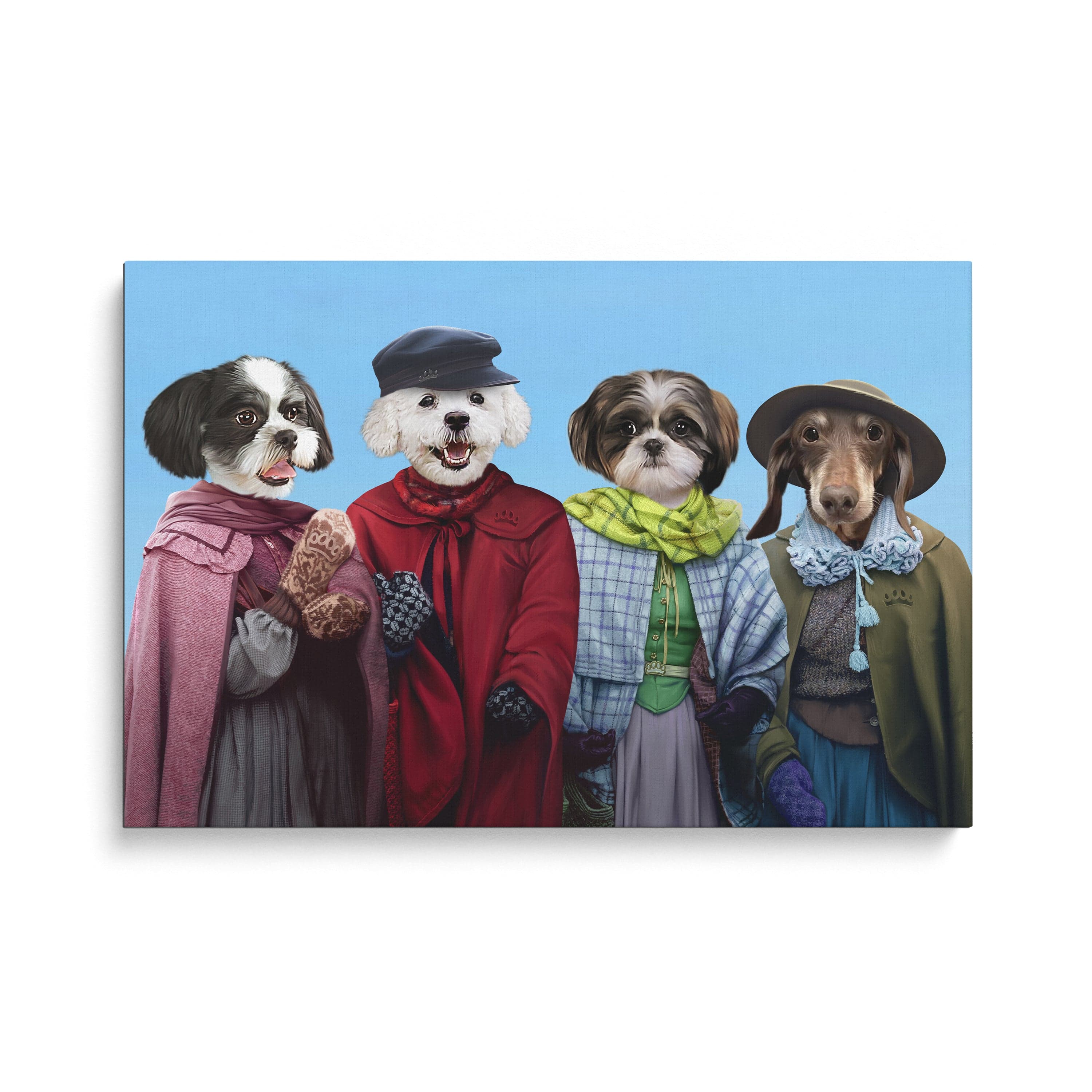 Royal and Paws - Canvas Little Women - Custom Pet Canvas 8" x 10" / Winter