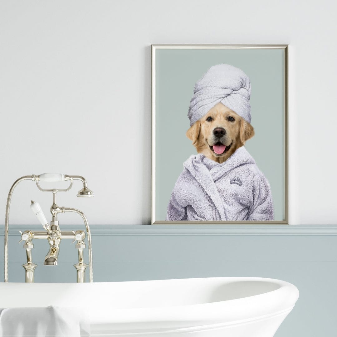Spa Day Pet Portrait - Custom Pet Art