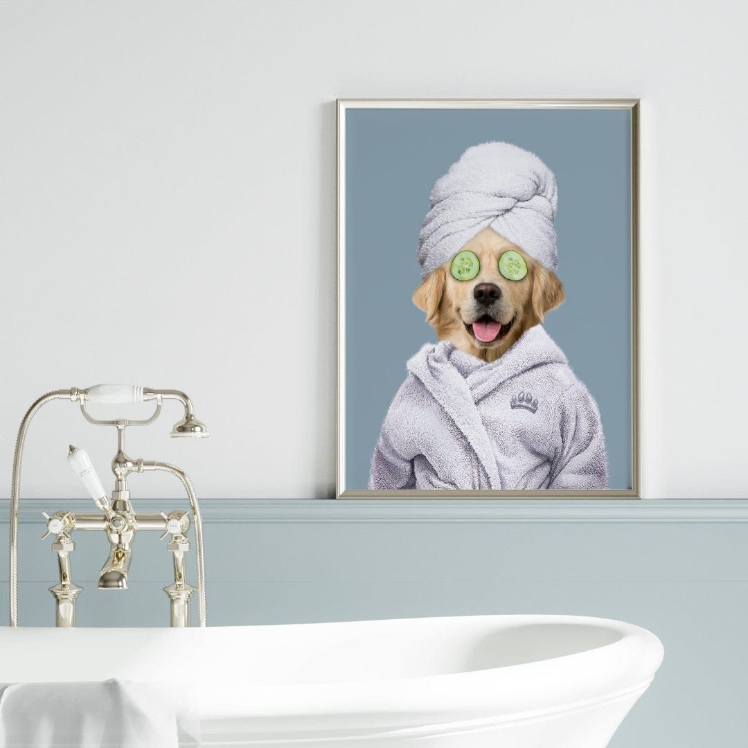 Spa Day Pet Portrait - Custom Pet Art