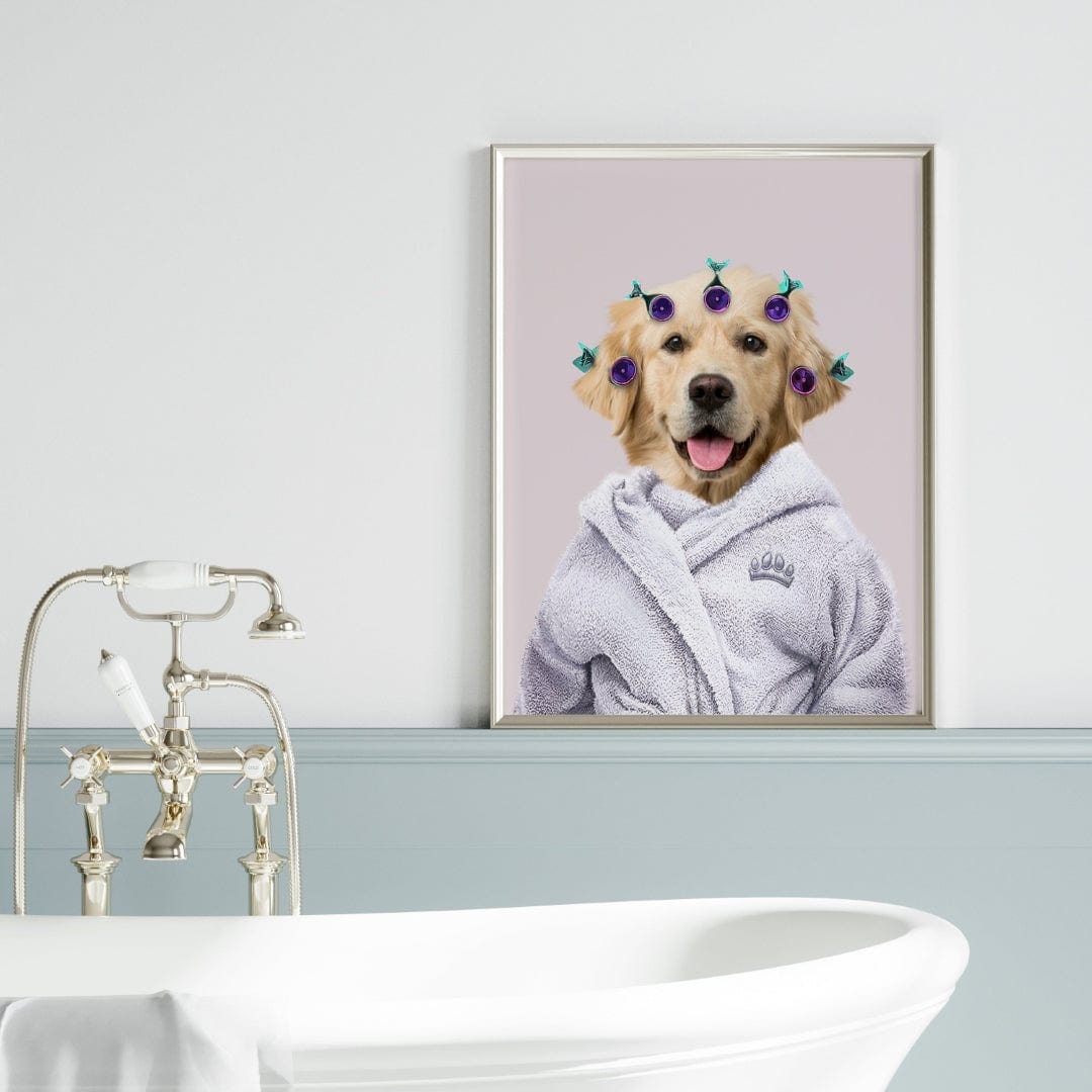 Royal and Paws - Canvas Spa Day Pet Portrait - Custom Pet Art