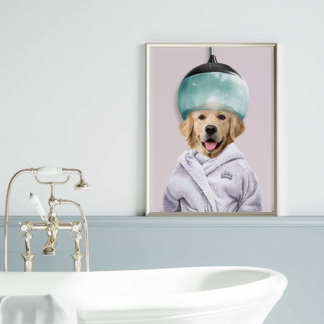 Royal and Paws - Canvas Spa Day Pet Portrait - Custom Pet Art