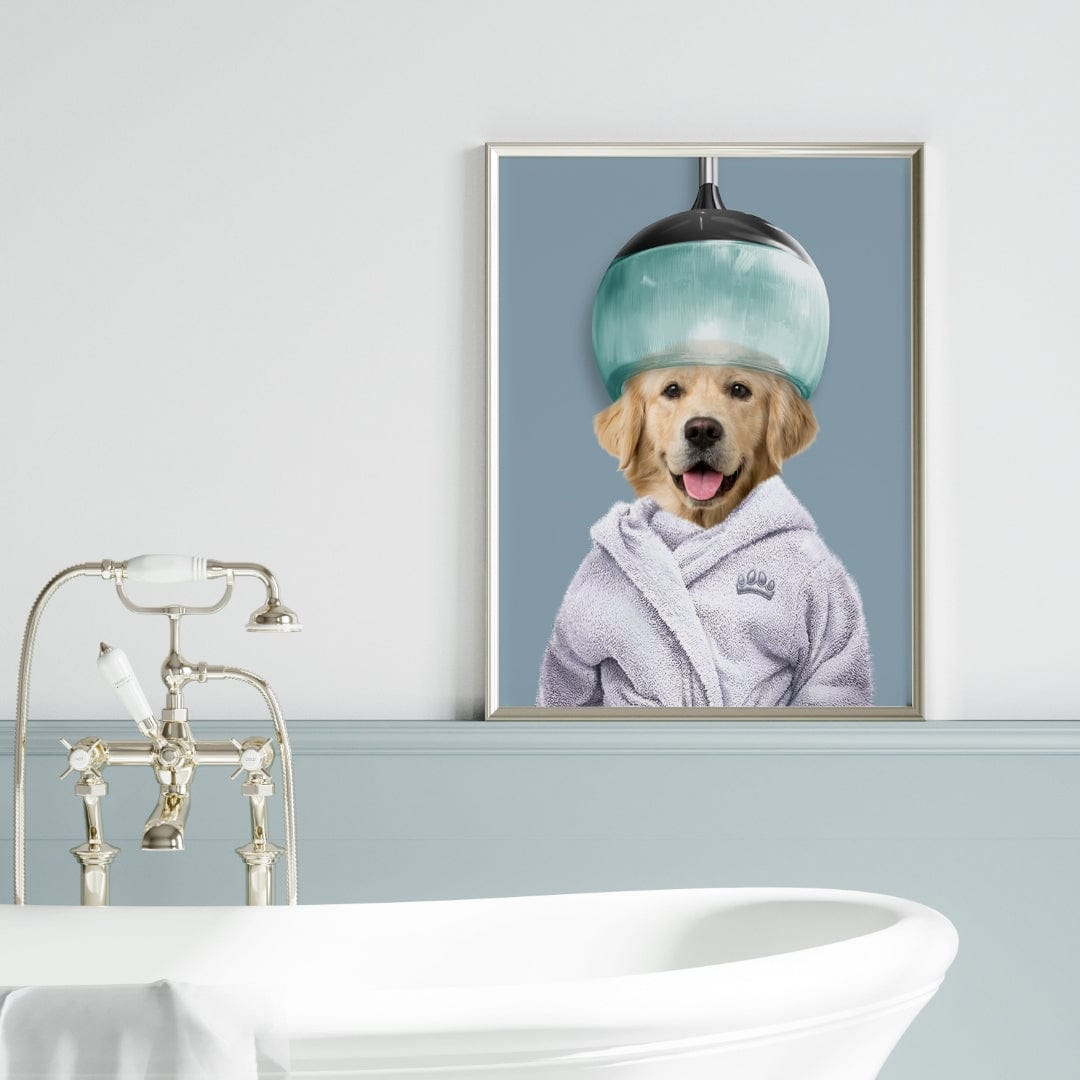 Royal and Paws - Canvas Spa Day Pet Portrait - Custom Pet Art