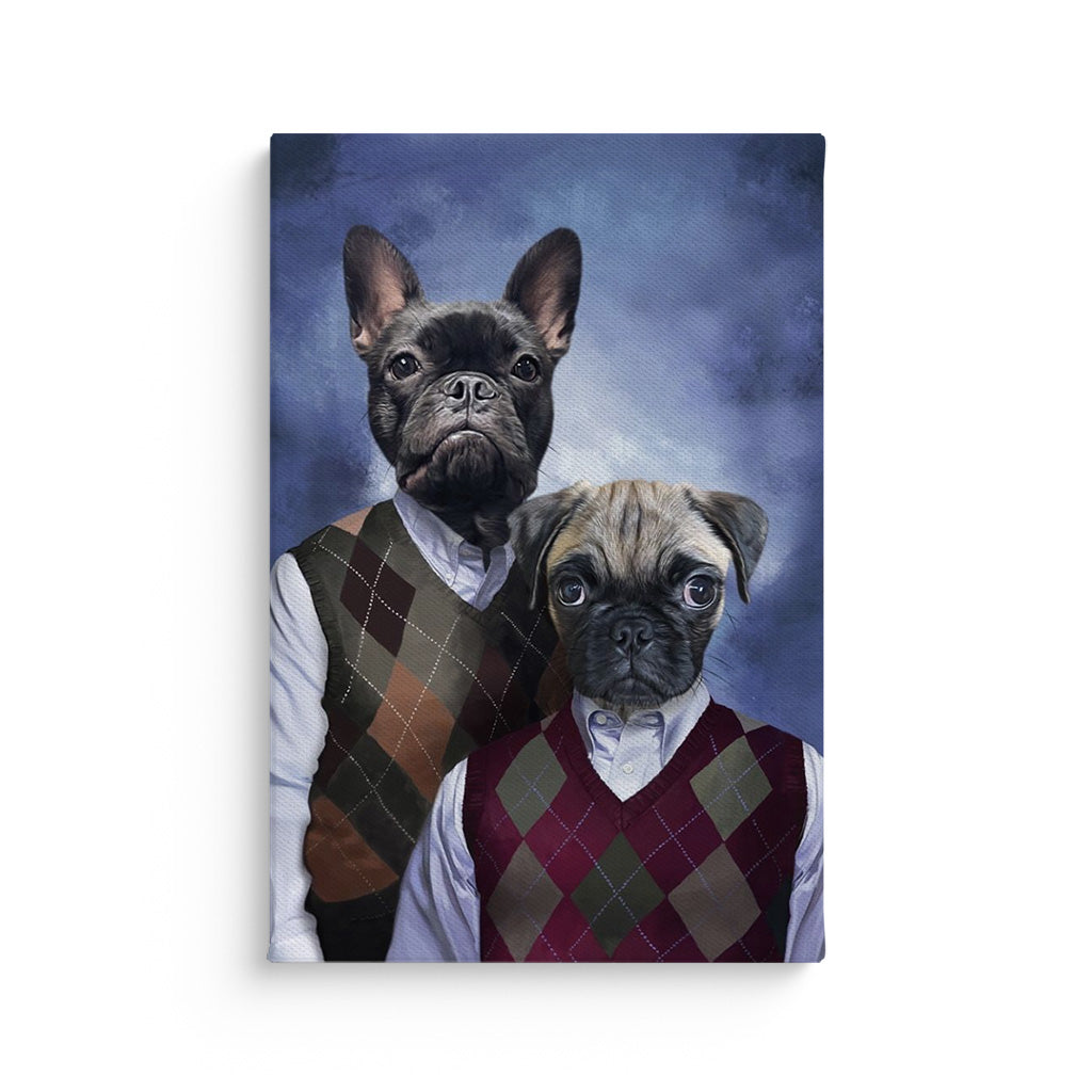 Royal and Paws - Canvas Step Brothers - Custom Pet Canvas 8" x 10" / Unframed