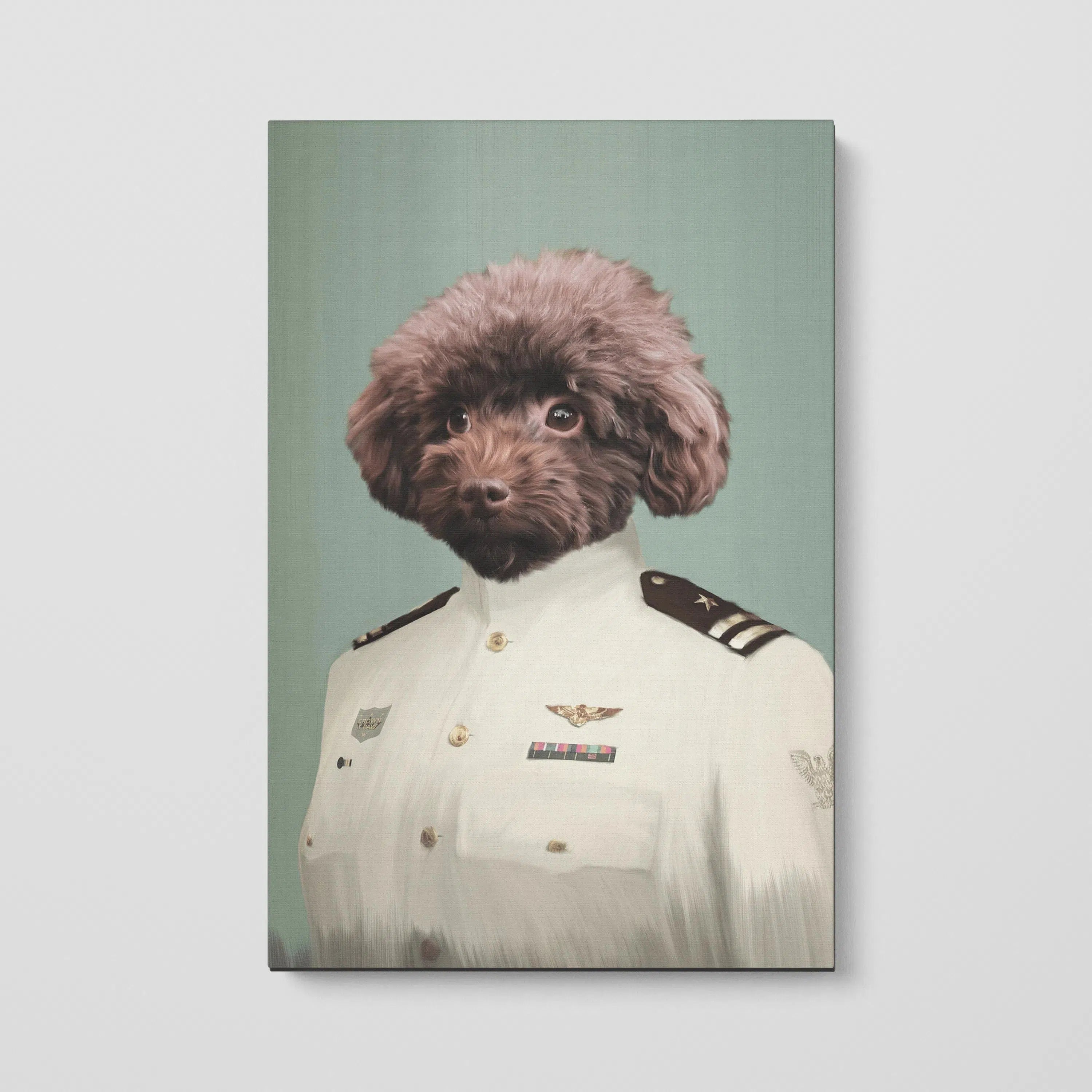 The Female Coast Guard - Custom Pet Canvas