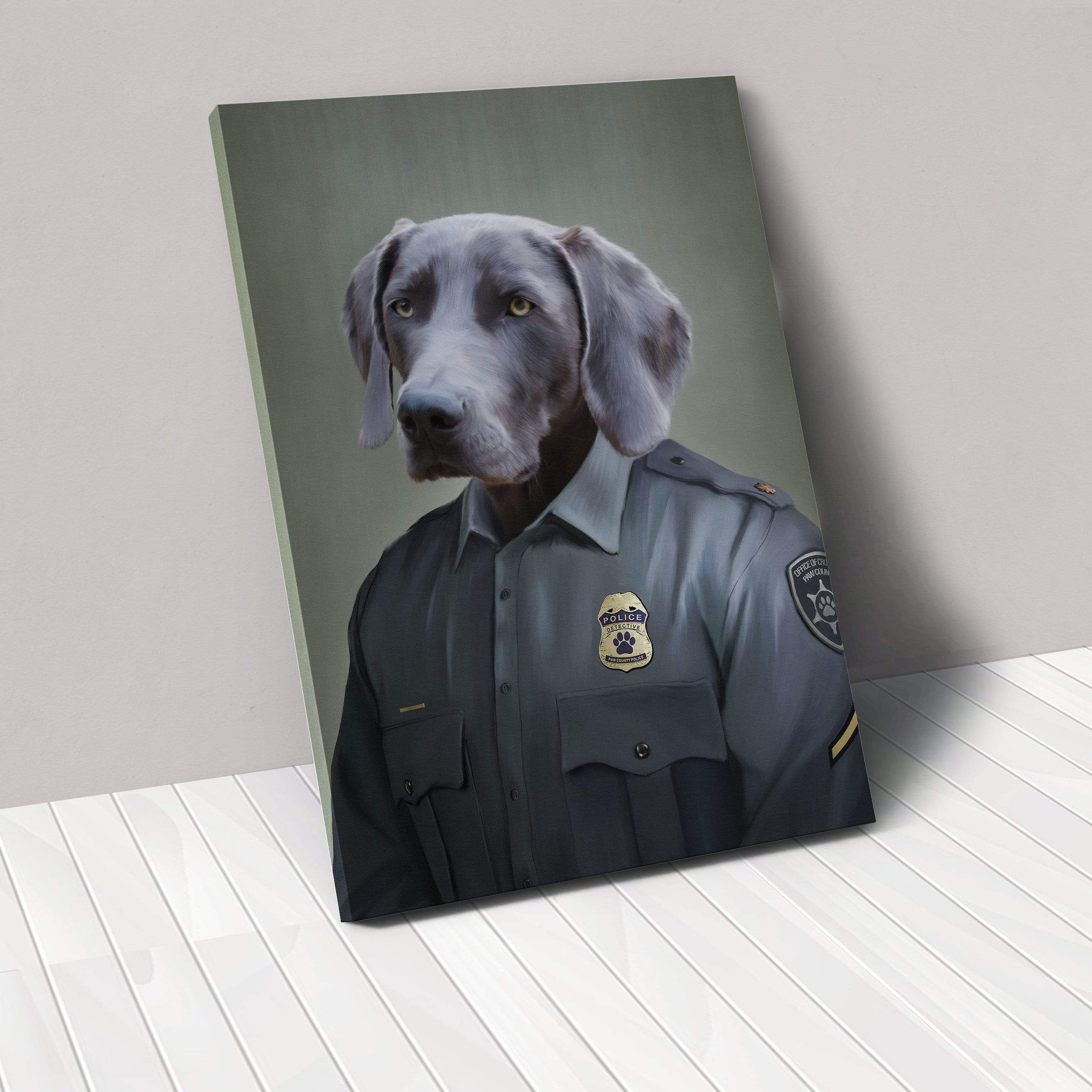 Police Officer (Male) - Custom Pet Canvas