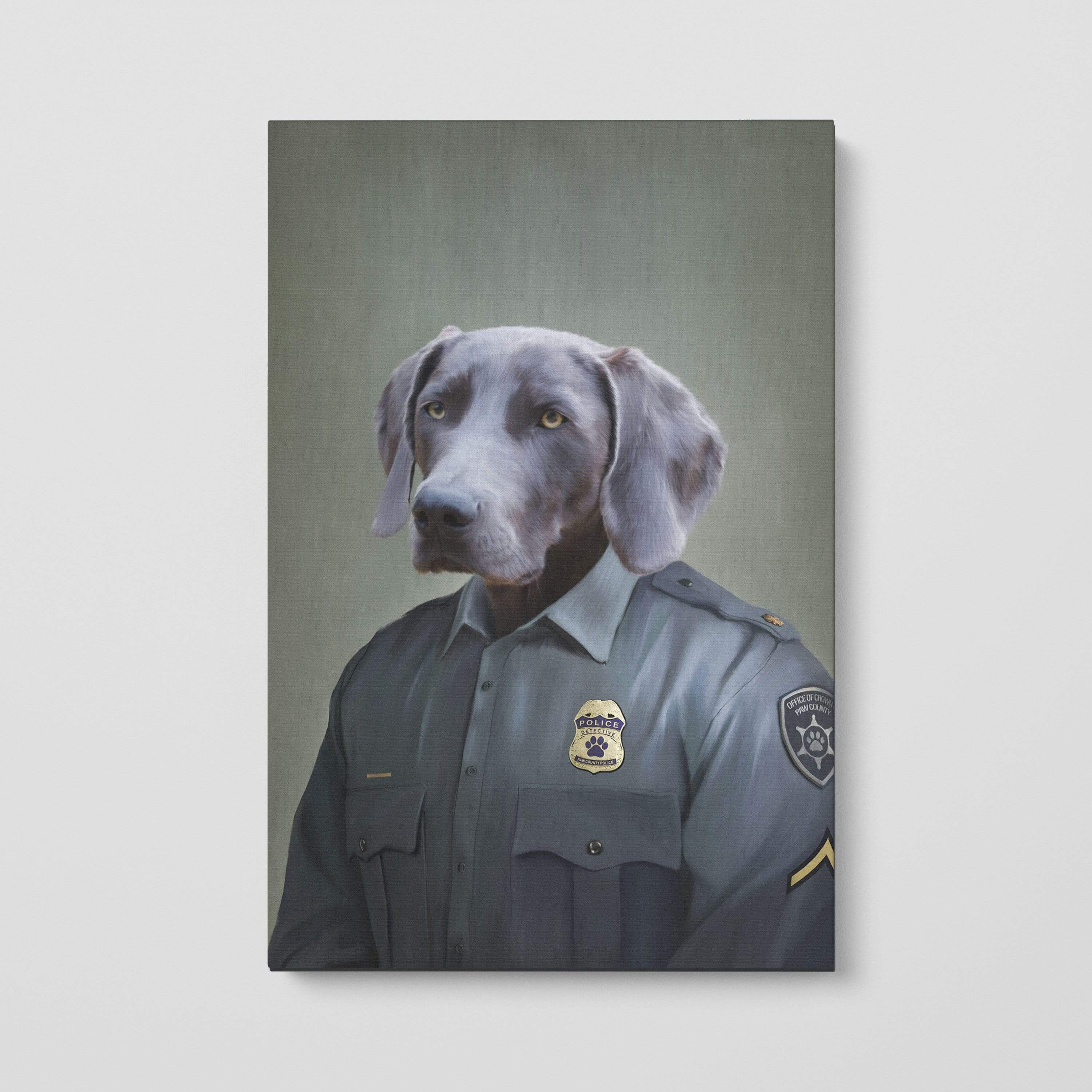 Police Officer (Male) - Custom Pet Canvas