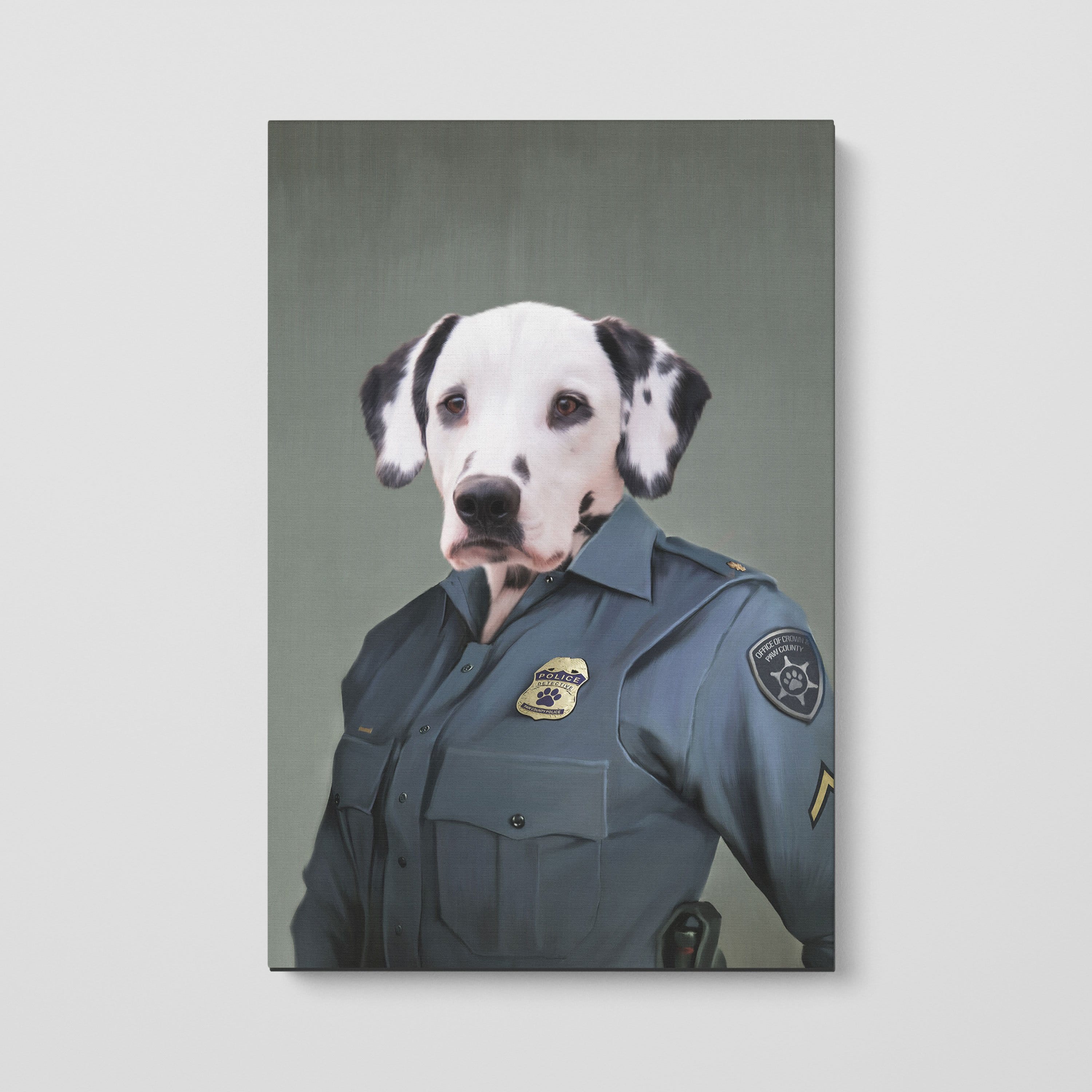 Police Officer (Female) - Custom Pet Canvas