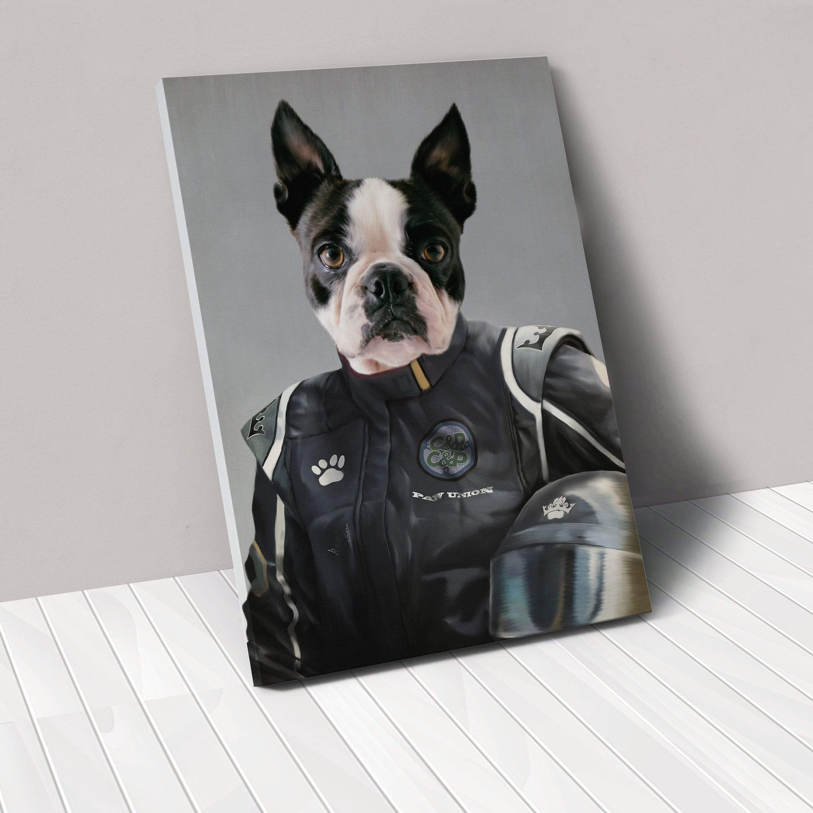 The Race Car Driver - Custom Pet Canvas