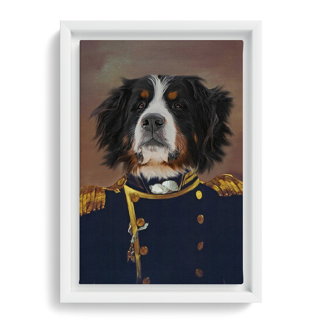 Royal and Paws - Canvas The Admiral - Custom Pet Canvas 8" x 10" / White