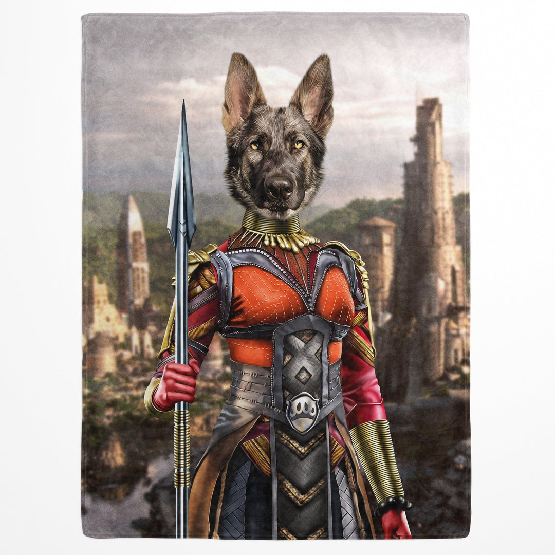 The African Warrior - Custom Pet Blanket