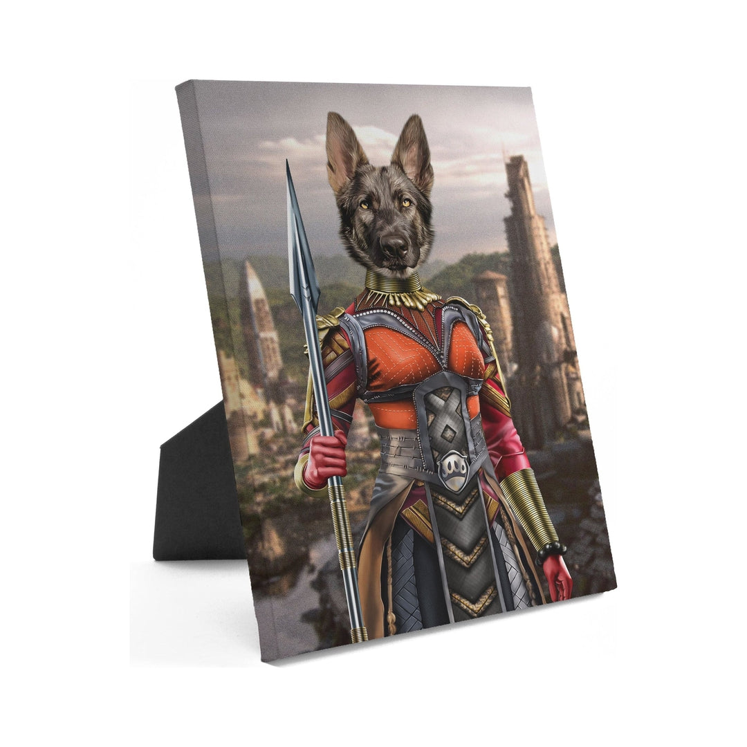 The African Warrior - Custom Standing Canvas