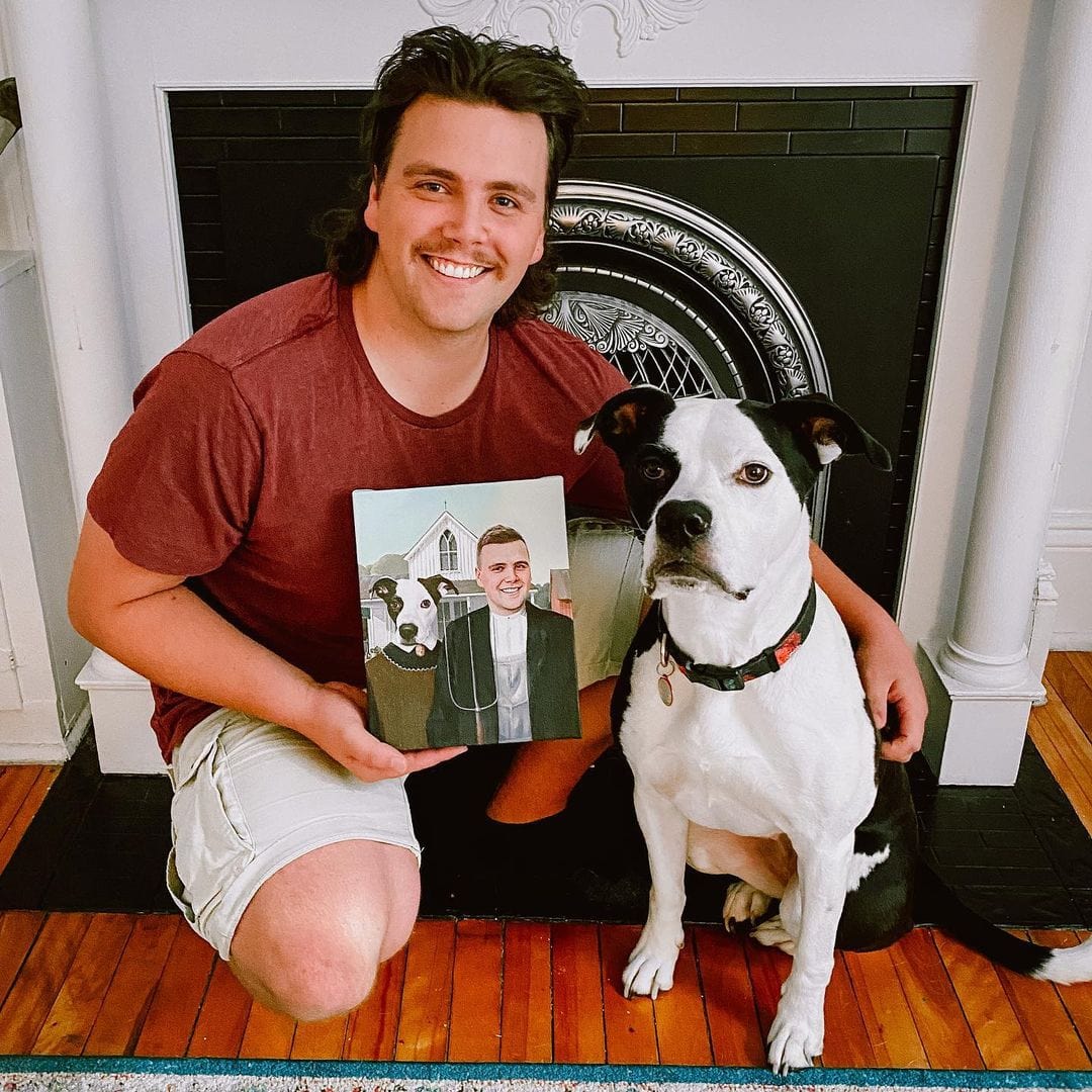 The American Gothic - Custom Pet Canvas