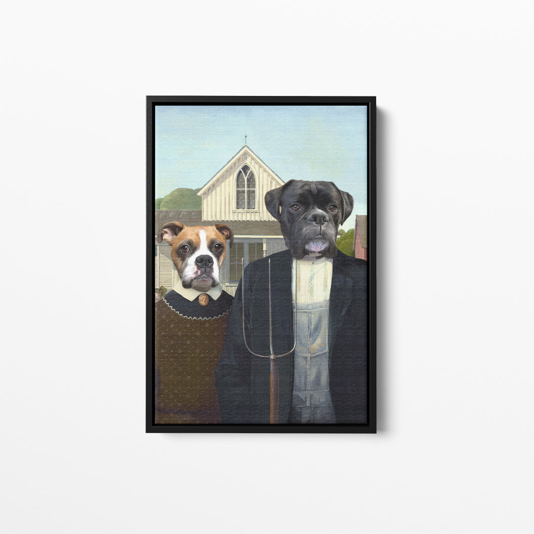 The American Gothic - Custom Pet Canvas