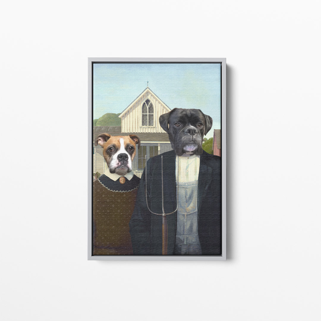 The American Gothic - Custom Pet Canvas