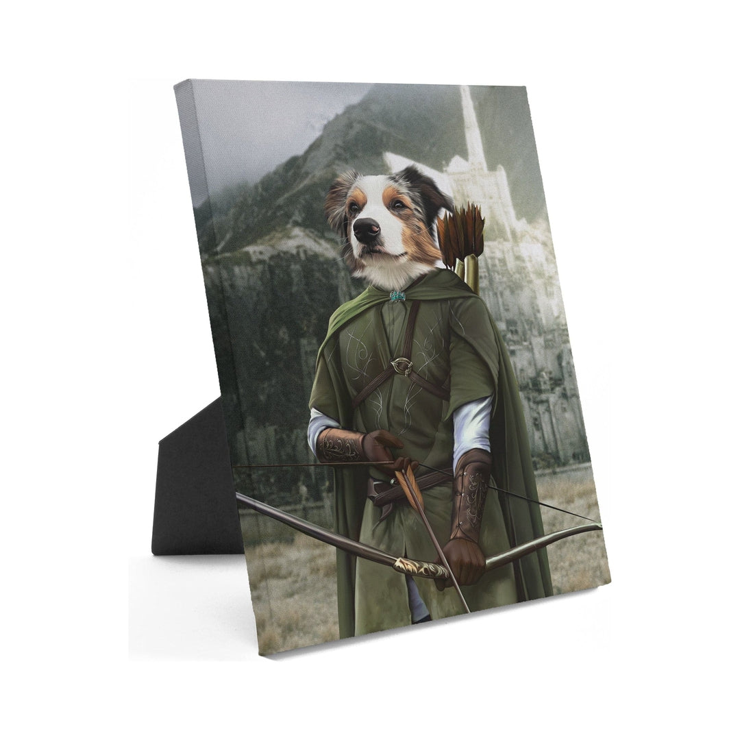 Royal and Paws - Standing Canvas The Archer - Custom Standing Canvas 8" x 10" / Background 1